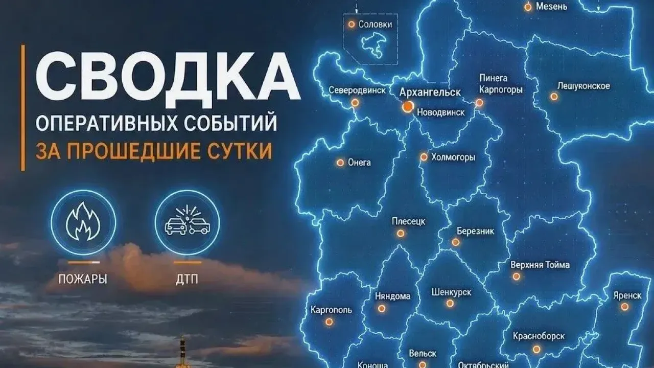 Происшествия в Архангельской области: пожары и ДТП